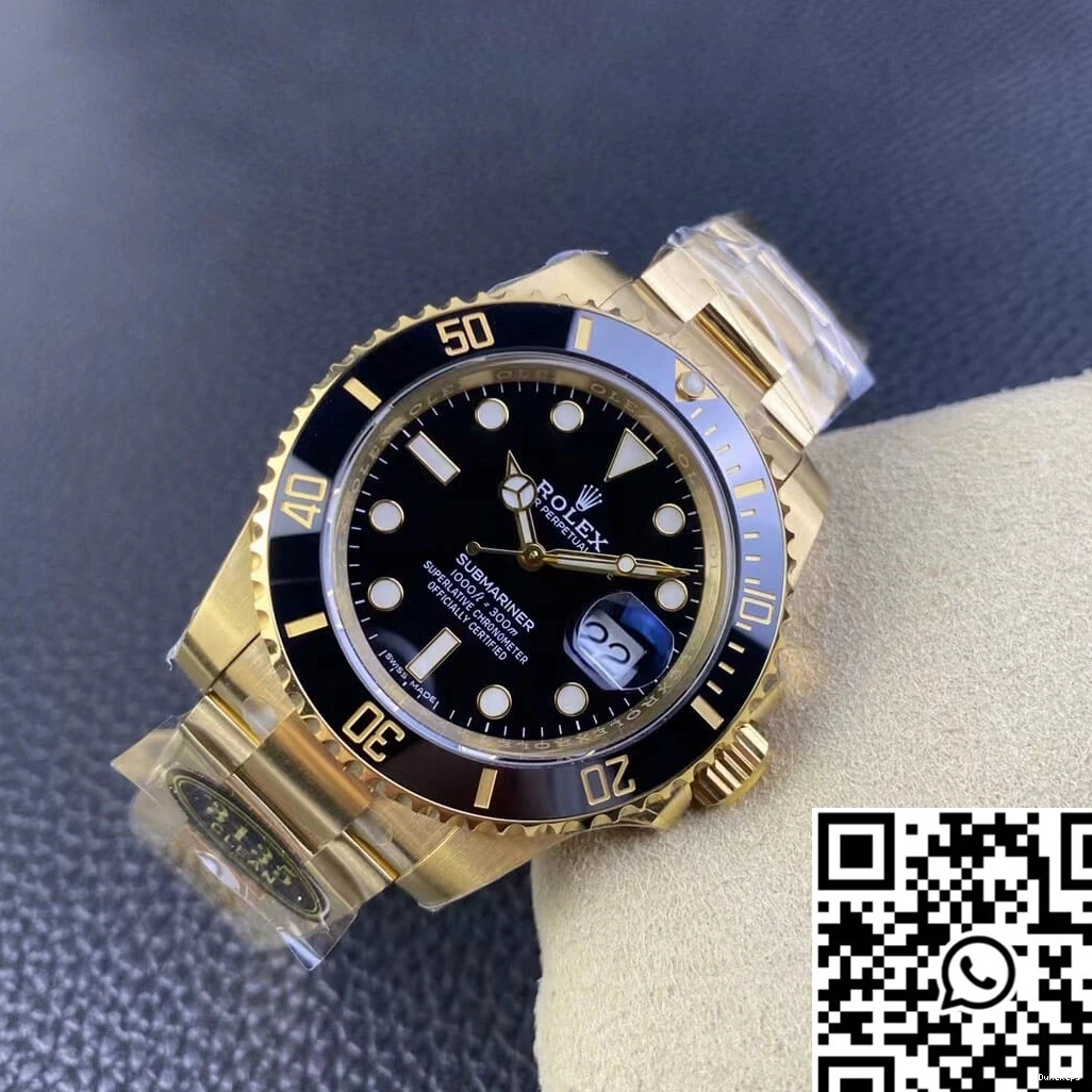 Submariner 116618LN-97208 Rolex Clean Gold Yellow Factory 1211